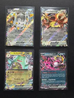 Pokemon TCG Ascended Heroes Double Rare ex Bundle | 4 Cards NM/M - Image 1