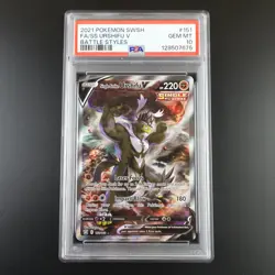 PSA 10 Single Strike Urshifu V 151/163 Battle Styles Full Art Pokemon Card - Image 1