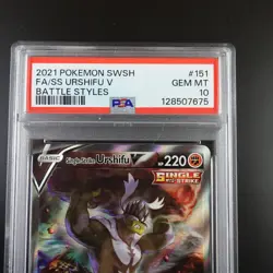 PSA 10 Single Strike Urshifu V 151/163 Battle Styles Full Art Pokemon Card - Image 2