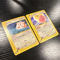 Pokemon TCG Expedition Card Lot (2) Clefairy Clefable Creature Cards English - Image 1