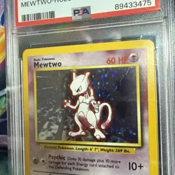Mewtwo 10/102 Base Set Holo PSA 6 Ex-Mt Pokemon Card - Image 2