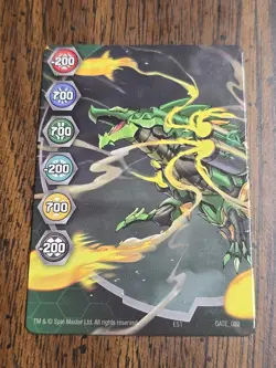 Bakugan Geogan Rising Collectible Metal Card Gate_022 Gillator Art - Image 1
