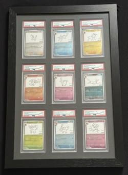 PSA 10 Yu Nagaba Eeveelutions Framed 9 Card Set (062-070/SV-P) Japanese Promo - Image 1