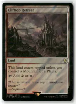 Clifftop Retreat (Surge Foil) Commander: Final Fantasy Foil - Image 1