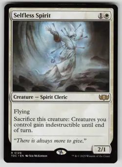 Selfless Spirit Normal R Commander: Tarkir: Dragonstorm 129 NM - Image 1