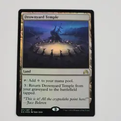 MTG Drownyard Temple Foil Rare NM Shadows Over Innistrad Magic the Gathering - Image 1