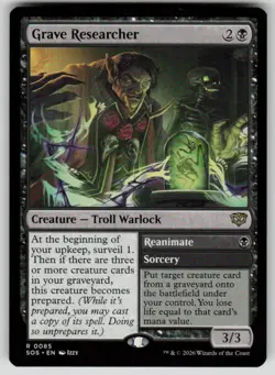Grave Researcher Rare Secrets of Strixhaven 85 MTG Near Mint 2026 - Image 1