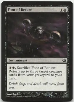 Font of Return 71 Common Journey Into Nyx NM MTG - Image 1