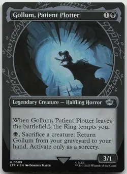 Gollum, Patient Plotter Showcase FOIL 309 Uncommon The Lord of the Rings NM MTG - Image 1