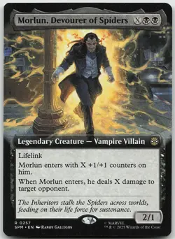 Morlun, Devourer of Spiders Extended Art 257 Rare Marvel's Spider-Man NM MTG - Image 1