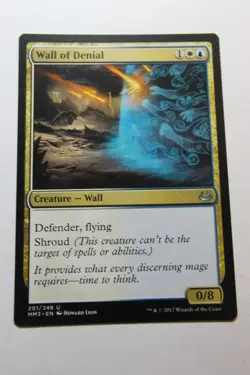 MTG Wall of Denial x1- -Modern Masters 2017-Lightly Played - Image 1