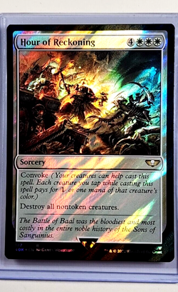 2022 MTG Magic the Gathering Warhammer 40000 Surge Foil #187 Hour of Reckoning - Image 1