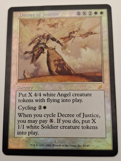 MTG - Decree of Justice Scourge - FOIL - HP - READ BELOW for condition - Image 1