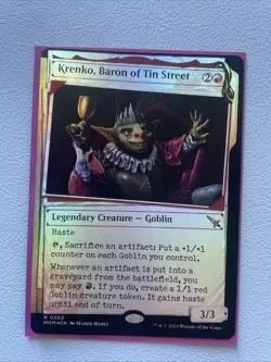 Krenko, Baron of Tin Street 0350 (Showcase Foil) MTG Karlov Manor NM - Image 1