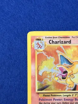 Pokemon Charizard Base Set Holo Rare 120 HP Card 4/102 English Wizards 1999 - Image 2