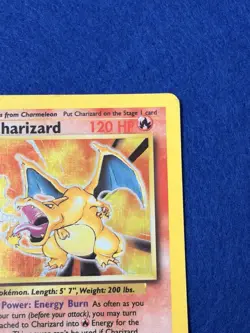 Pokemon Charizard Base Set Holo Rare 120 HP Card 4/102 English Wizards 1999 - Image 3