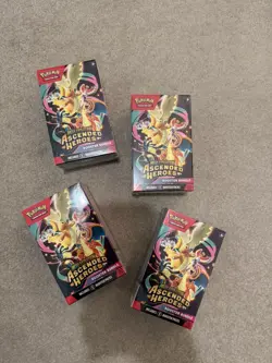 4x Pokemon TCG Ascended Heroes Booster Bundle Mega Evolution New & Sealed - Image 1