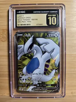 Lugia V Full Art Silver Tempest 185/195 CGC 10 Pristine 2022 - Image 1