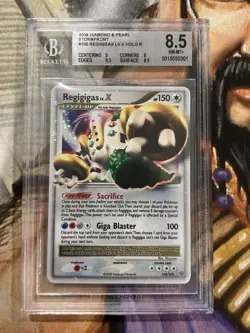 2008 Pokemon Regigigas LV.X 100/100 D&P Stormfront Holo Rare - BGS 8.5 🔥 - Image 1