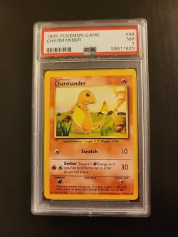 🔥 1999 Pokemon Charmander Base Set 46/102 PSA 7 🔥 - Image 1