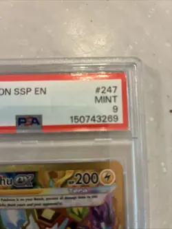 2024 Pokemon SSP EN Pikachu Ex Hyper Rare Mint 9 - Image 2