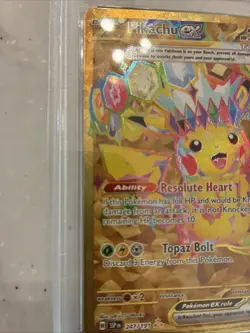 2024 Pokemon SSP EN Pikachu Ex Hyper Rare Mint 9 - Image 4