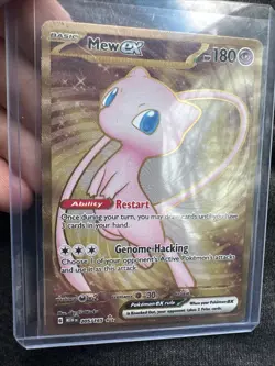 Pokemon Mew EX 205/165 Scarlet & Violet 151 Full Art Holo Double Rare metal - Image 2