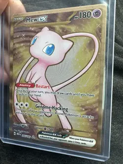Pokemon Mew EX 205/165 Scarlet & Violet 151 Full Art Holo Double Rare metal - Image 3