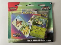 Pokemon Scarlet & Violet Prismatic Evolutions Leafeon Tech Sticker Collection - Image 1