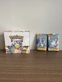 Bundle! Pokemon Scarlet & Violet Surging Sparks Booster Box plus 2 Packs. New - Image 2