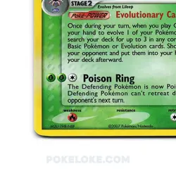 Pokemon Power Keepers 7/108 Cradily Holo- NM - Image 2