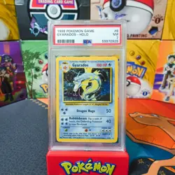 PSA 7 1999 Pokemon Game Base Set Unlimited Gyarados 6 Holo - Image 1