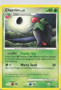 Cherrim 15/99 Arceus Regular 2009 LP Pokemon TCG - Image 1