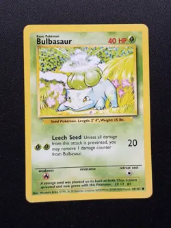 Pokemon Base Set 4th Print (1999/2000) - Bulbasaur 44/102 NM - Image 1