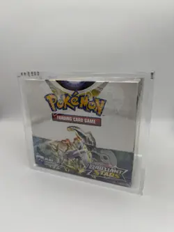 Pokemon TCG | Brilliant Stars | Booster Box | 36 Packs |Sealed With Acrylic Case - Image 1