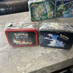 LOT OF 12 Pokemon TCG Collector's Chest and 6 Pokemon Mega Charizard EX Tins - Image 4