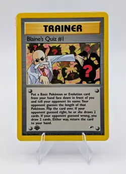 Pokemon TCG: Blaine's Quiz #1 First Edition - 97/132 - NM - Image 1