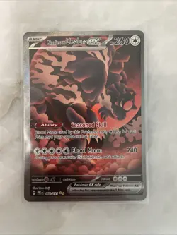Pokemon Bloodmoon Ursaluna EX Sv: Prismatic Evolutions 168/131 Holo - Image 1