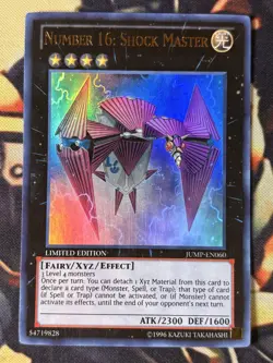 Yugioh: Number 16: Shock Master - JUMP-EN060 - Ultra Rare - Limited Edition - LP - Image 1