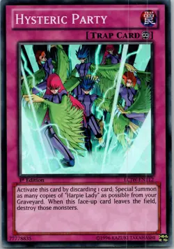 Yugioh Hysteric Party LCJW-EN112 1st Edition Super Rare NM - Image 1