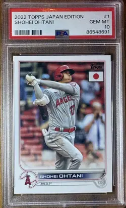 2022 Topps Japan Edition Shohei Ohtani #1 PSA 10 GEM MT - Image 1