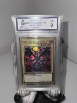 Yu-Gi-Oh Red-Eyes Black Dragon 1st Edition PSA Graded 8 Card - Image 1