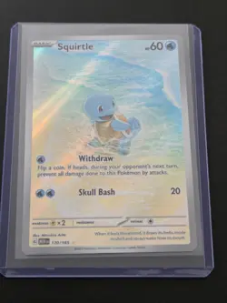 Pokemon Squirtle 170/165 151 Scarlet & Violet Illustration Rare NM - Image 1