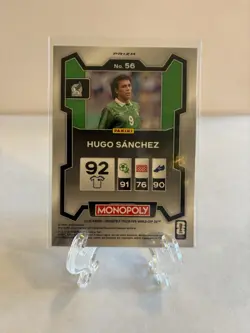 2026 Monopoly Fifa World Cup - Hugo Sanchez #56 Gold Cracked Ice Prizm (Z) - Image 2