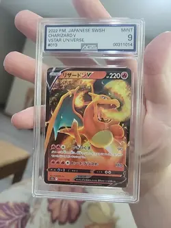 AGS Mint 9- Japanese Pokemon 2022 Charizard V 014/100 s9 Star Birth - Image 2