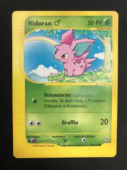 Pokemon Nidoran 96/147 Aquapolis Unlimited Wizards ITA Carte Vintage - Image 1