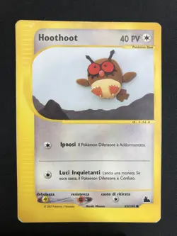 Pokemon Hoothoot 65/144 Skyridge Unlimited Wizards ITA Carte Vintage - Image 1