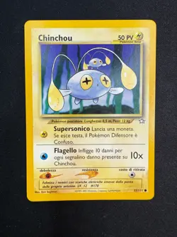 Pokemon Chinchou 55/111 Neo Genesis Unlimited Wizards ITA Carte Vintage - Image 1