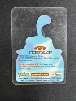 Pokemon Lamincards Shuckle 213 EDIBAS 2006 Nintendo - Image 2