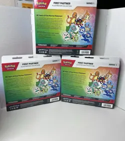 Pokemon First Partner Series 1 Illustration Collection Box LOT OF 3 SEALED - Image 2